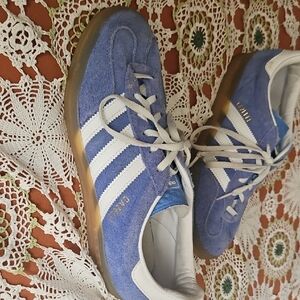 Adidas Gazelle Blue Suede Sneakers